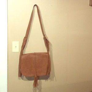 Express fringe crossbody bag